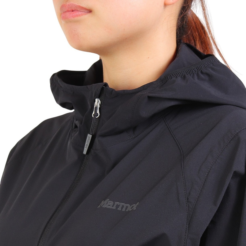 マーモット（Marmot）（レディース）アウター ウィンドブレーカー イーズワン ジャケット TSFWR205-M001 ブラック ストレッチ 撥水