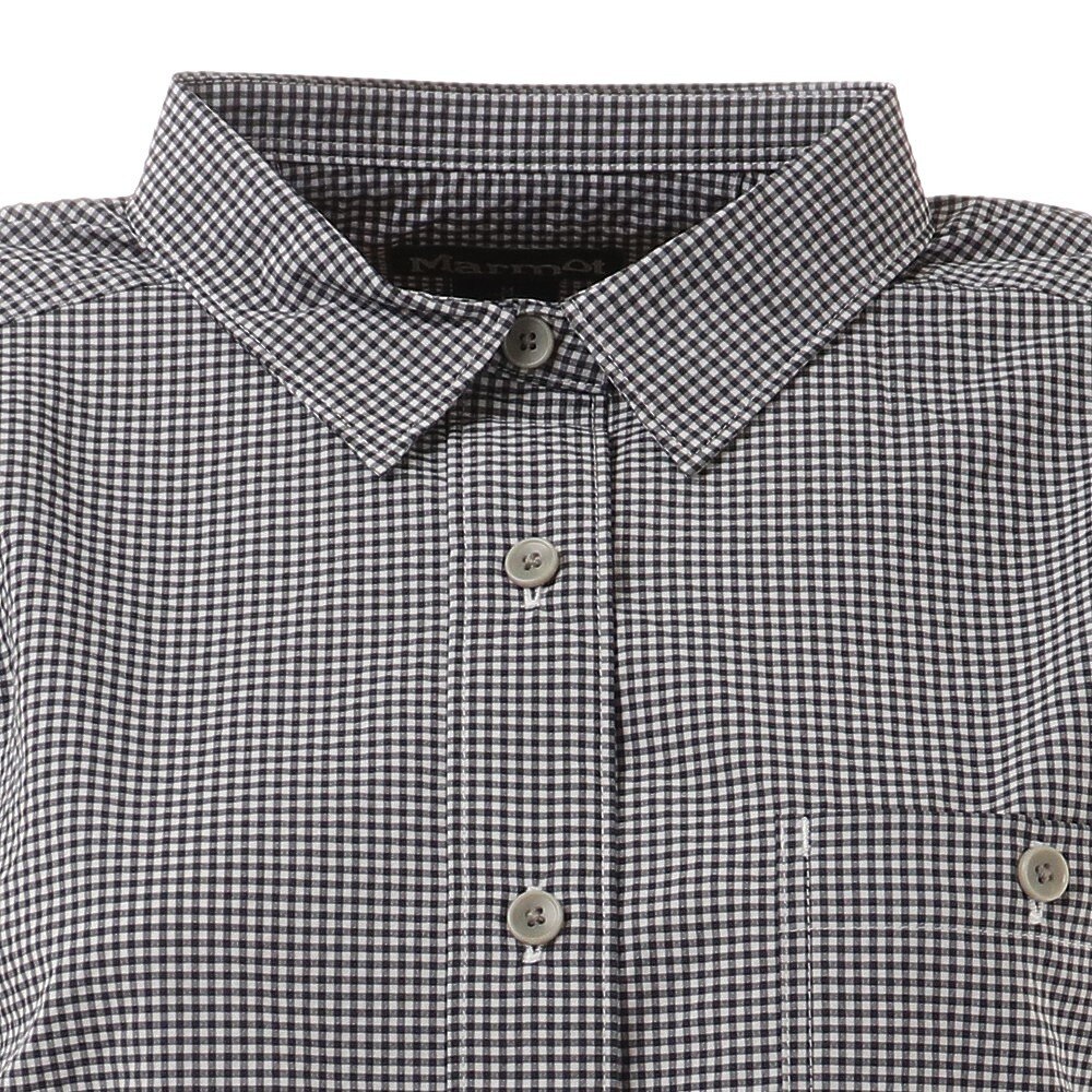 マーモット（Marmot）（レディース）長袖シャツ ギンガムチェックシャツ TOWRJB76XB BK★★★