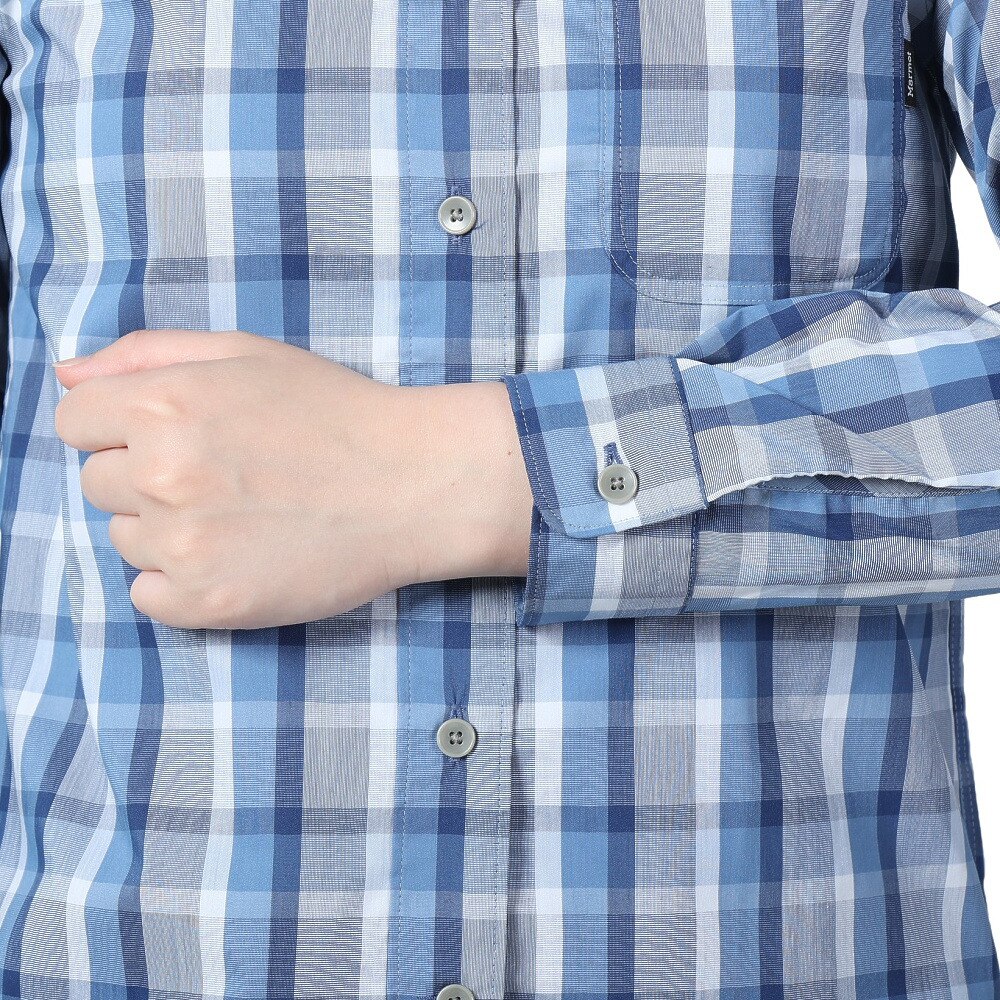 マーモット（Marmot）（レディース）長袖シャツ PLAIN チェックシャツ TOWRJB77XB NV