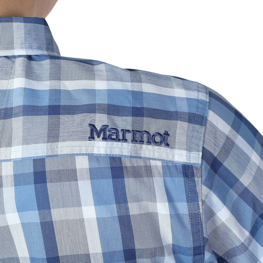 マーモット（Marmot）（レディース）長袖シャツ PLAIN チェックシャツ TOWRJB77XB NV