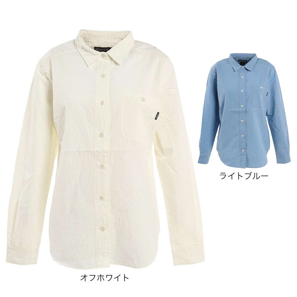 マーモット（Marmot）（レディース）長袖シャツ Plain TOWTJB93XB LBL