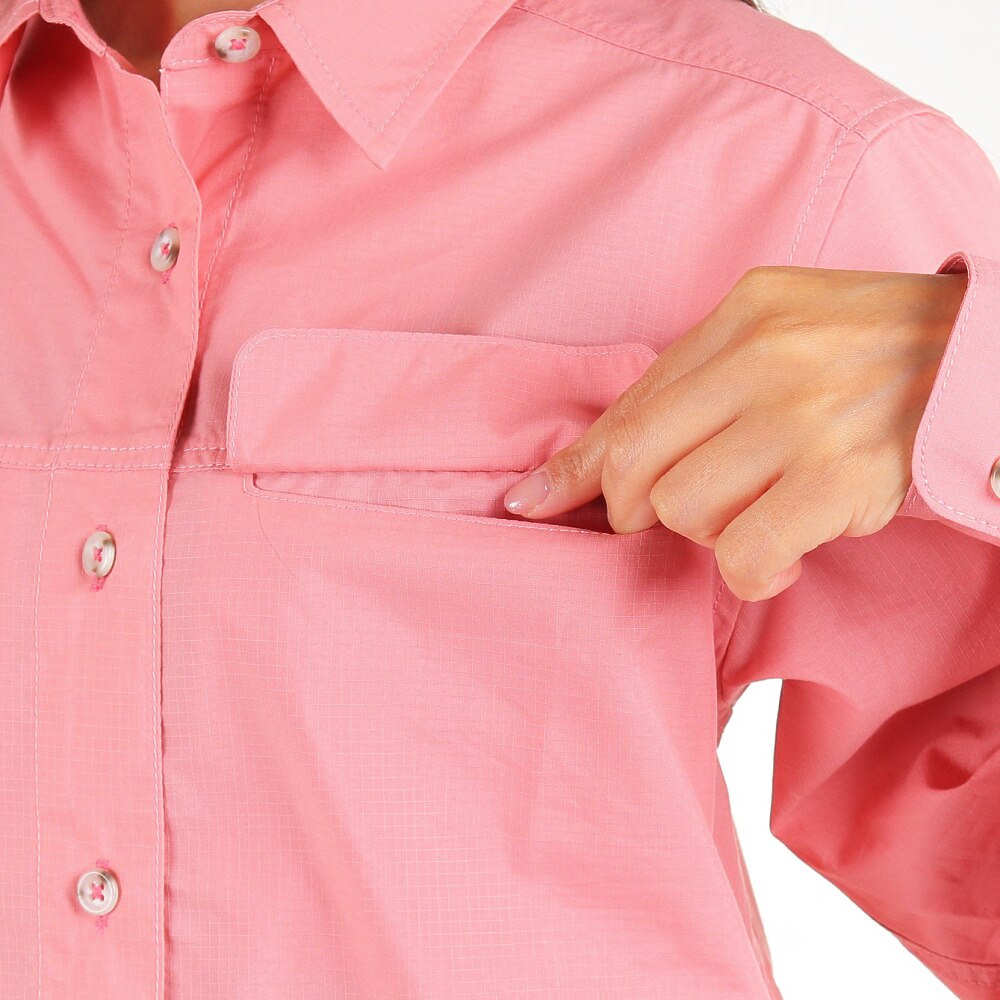 マーモット（Marmot）（レディース）長袖シャツ ウィメンズ ティーシーリップ ロングスリーブシャツ TOWRJB75 PK ピンク★★★