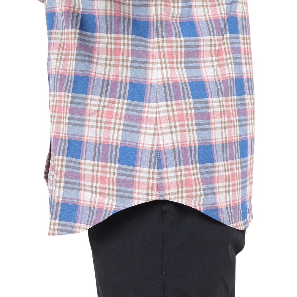 フォックスファイヤー（Foxfire）（レディース）カジュアルシャツ 長袖 Cシールドチェックシャツ 8212366-098 ブルー×ピンク