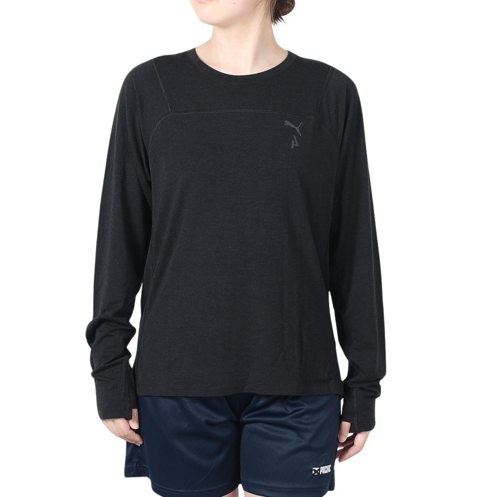 プーマ（PUMA）（レディース）長袖シャツ SEASONS ウール ロングスリーブTシャツ 52497201