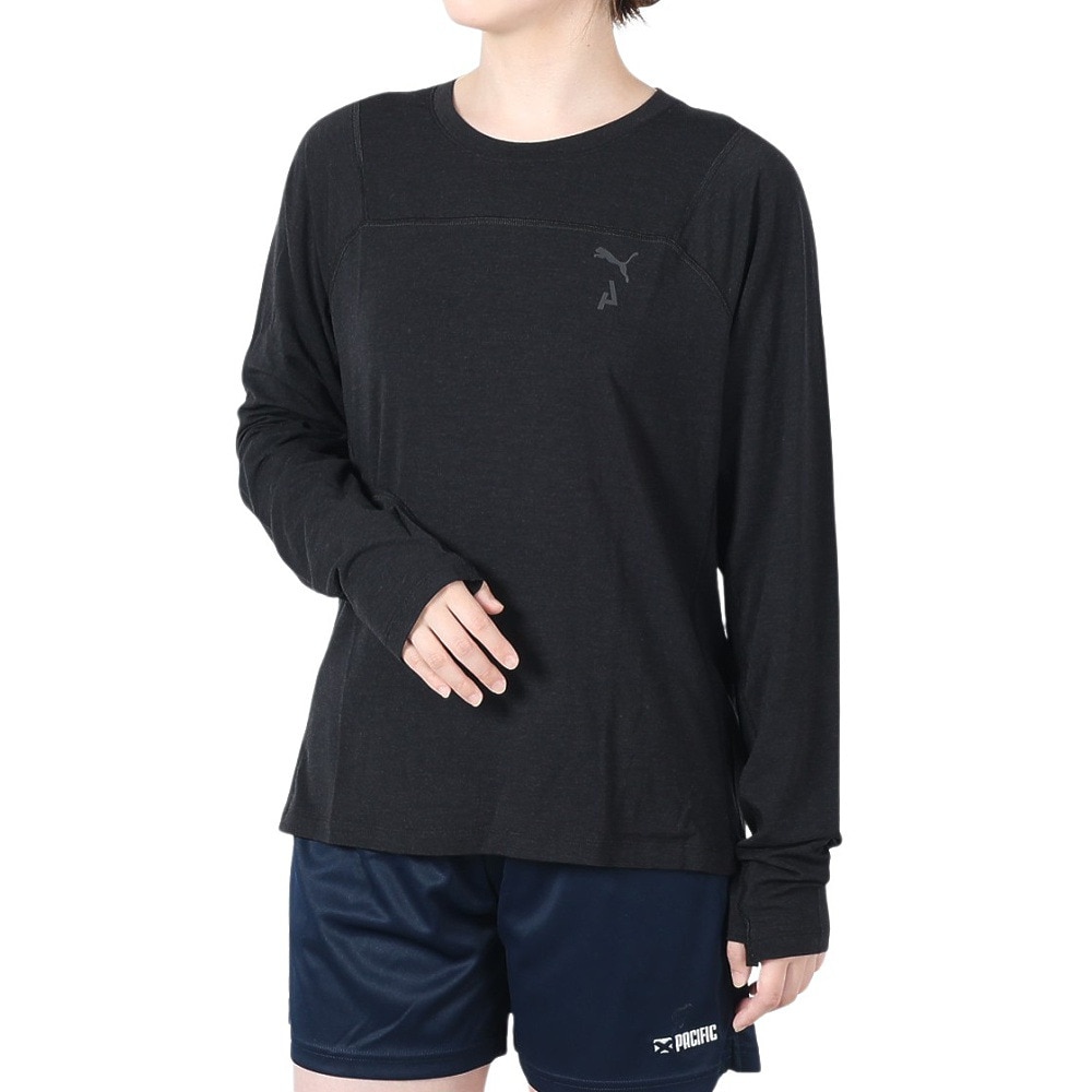 プーマ（PUMA）（レディース）長袖シャツ SEASONS ウール ロングスリーブTシャツ 52497201