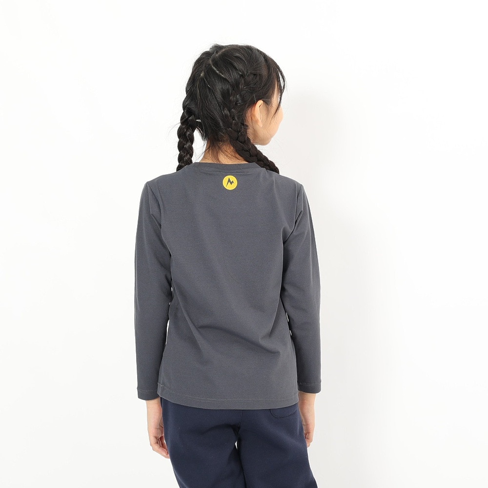 マーモット（Marmot）（キッズ）キッズ 長袖 イニシャルマーヴィンTシャツ TSAKC111-DGRAY 速乾