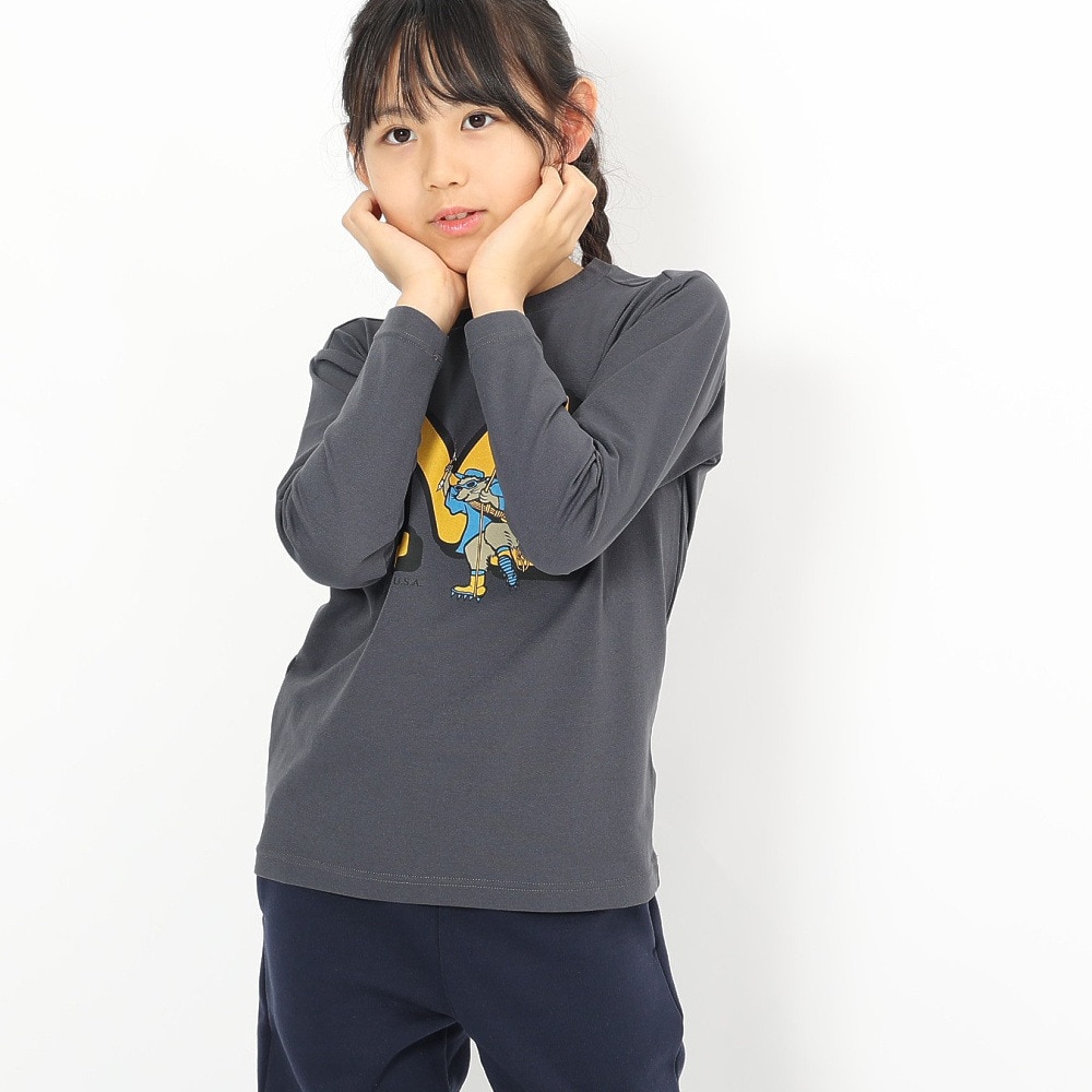 マーモット（Marmot）（キッズ）キッズ 長袖 イニシャルマーヴィンTシャツ TSAKC111-DGRAY 速乾