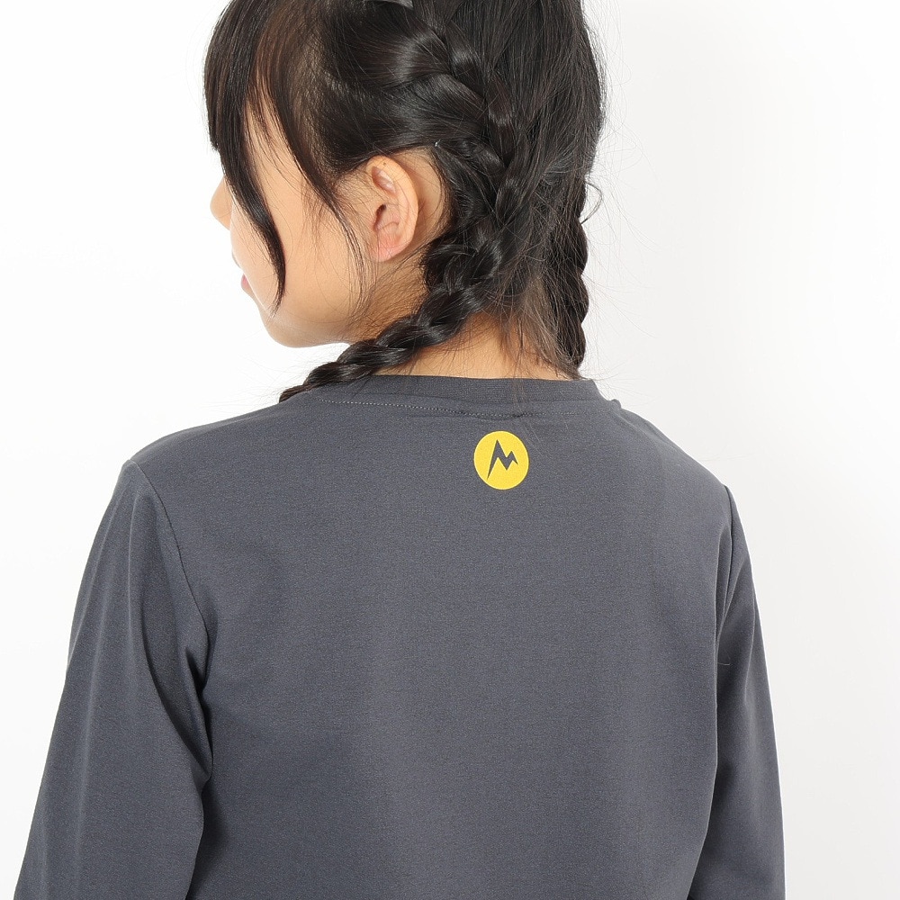 マーモット（Marmot）（キッズ）キッズ 長袖 イニシャルマーヴィンTシャツ TSAKC111-DGRAY 速乾