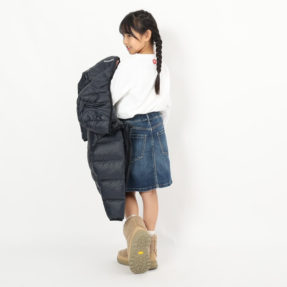 マーモット（Marmot）（キッズ）キッズ 長袖 イニシャルマーヴィンTシャツ TSAKC111-WHITE 速乾