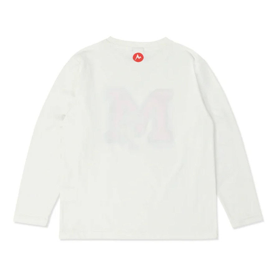 マーモット（Marmot）（キッズ）キッズ 長袖 イニシャルマーヴィンTシャツ TSAKC111-WHITE