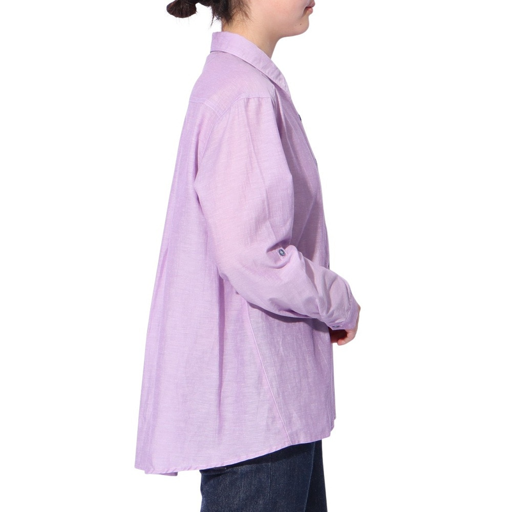 クリフメイヤー（KRIFF MAYER）（レディース）長袖 Aライン ユルシャツ W2447876X89:PURPLE
