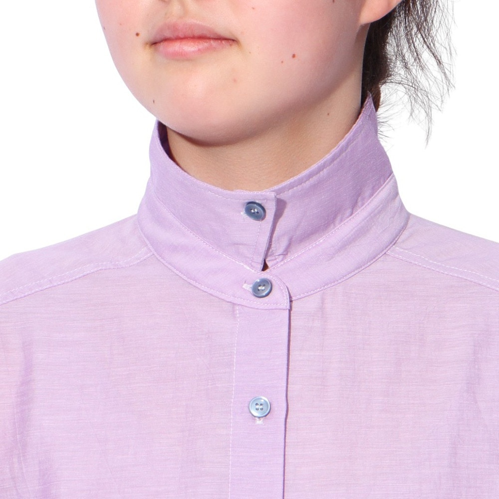 クリフメイヤー（KRIFF MAYER）（レディース）長袖 Aライン ユルシャツ W2447876X89:PURPLE