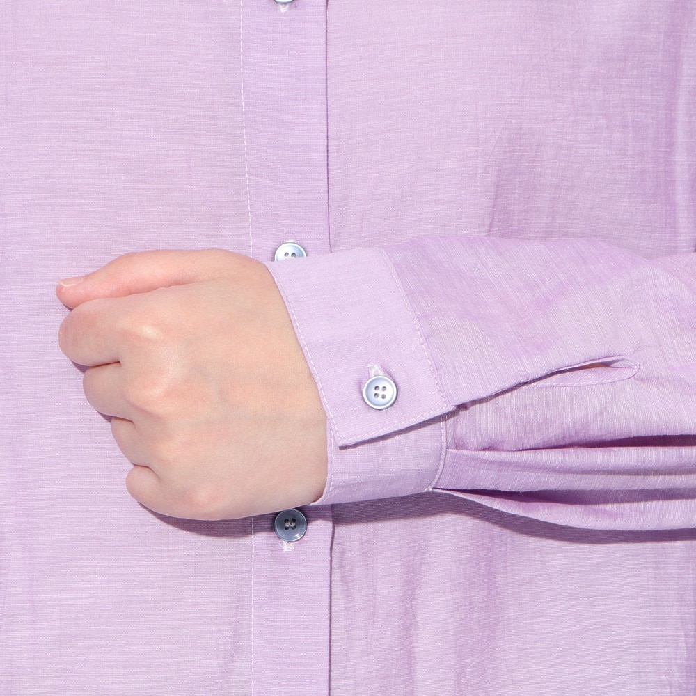クリフメイヤー（KRIFF MAYER）（レディース）長袖 Aライン ユルシャツ W2447876X89:PURPLE