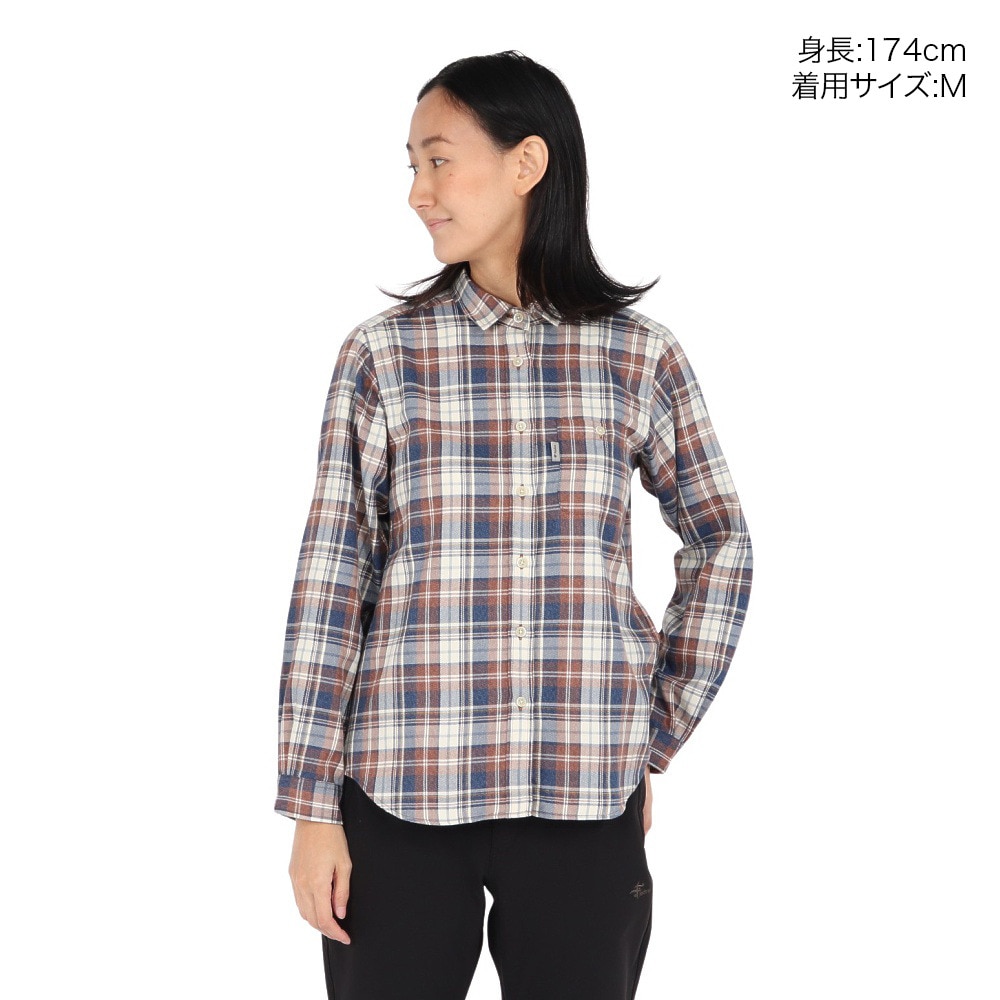 Foxfire（フォックスファイヤー）（レディース）長袖シャツ TSメランジチェックシャツ 8112577-003