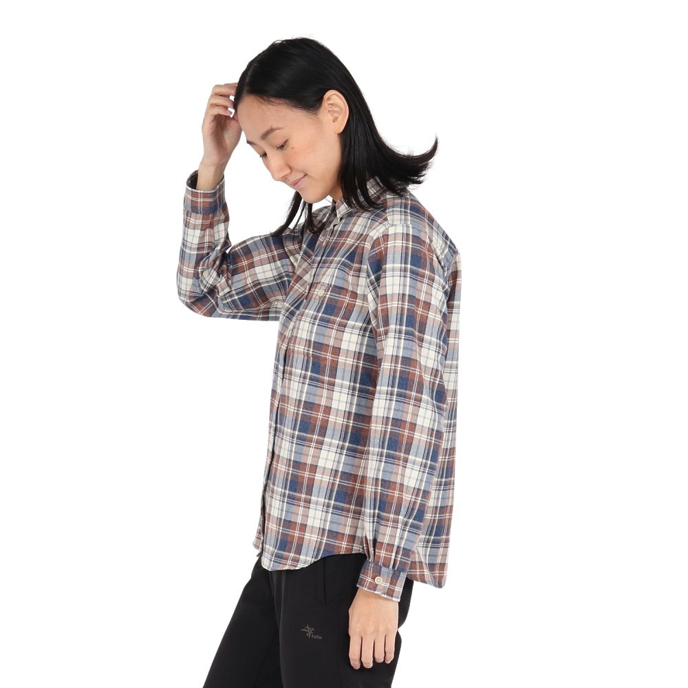 Foxfire（フォックスファイヤー）（レディース）長袖シャツ TSメランジチェックシャツ 8112577-003