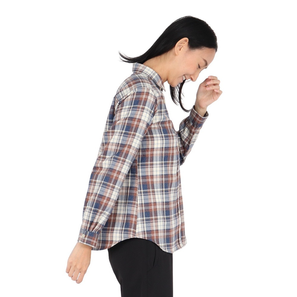 Foxfire（フォックスファイヤー）（レディース）長袖シャツ TSメランジチェックシャツ 8112577-003