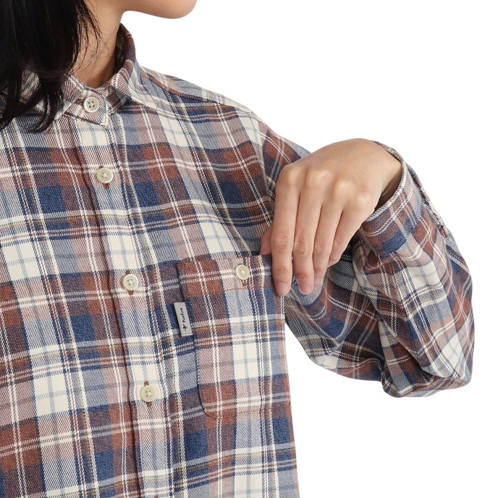 Foxfire（フォックスファイヤー）（レディース）長袖シャツ TSメランジチェックシャツ 8112577-003