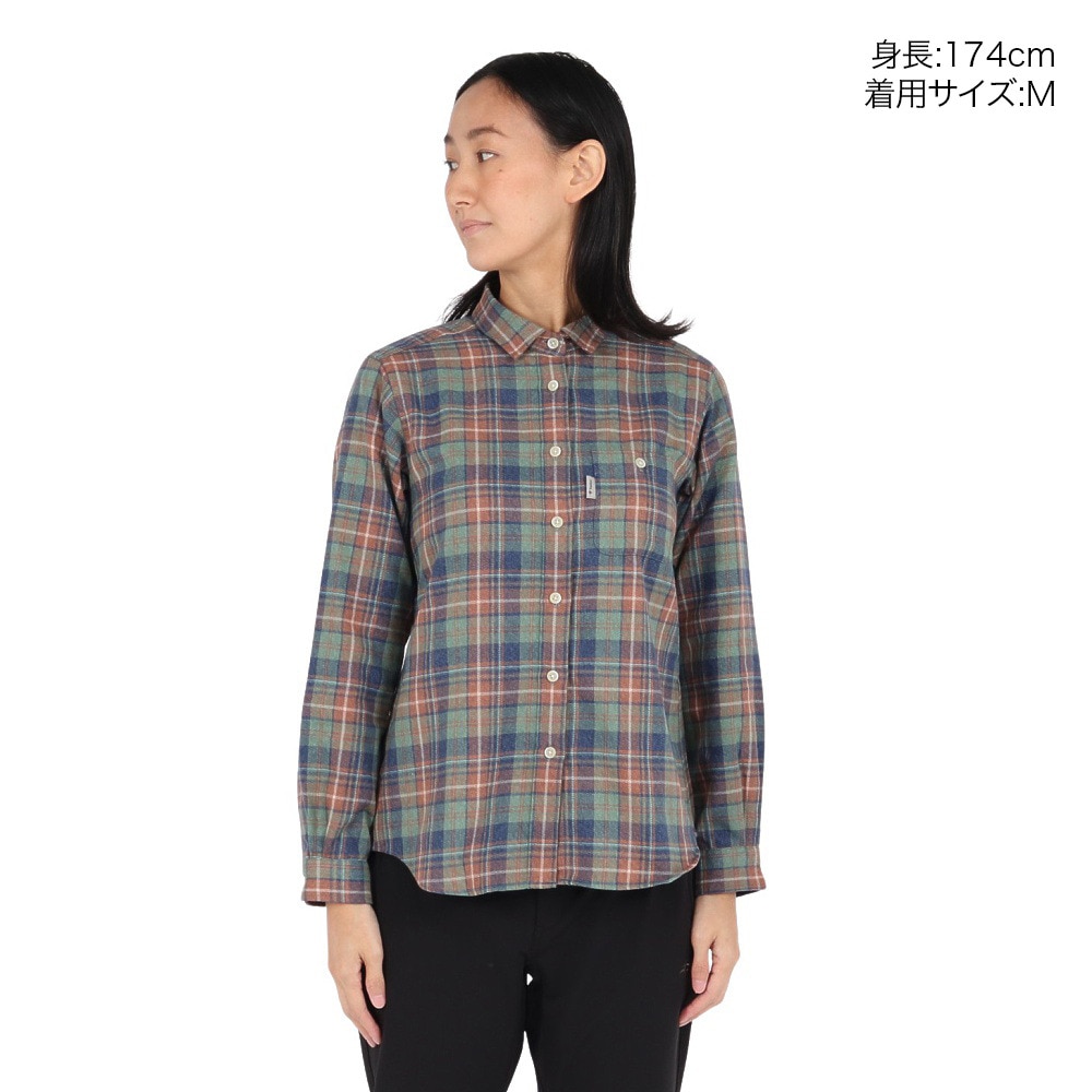 Foxfire（フォックスファイヤー）（レディース）長袖シャツ TSメランジチェックシャツ 8112577-246