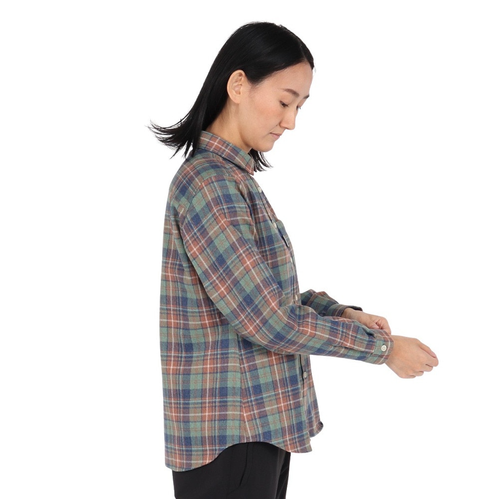 Foxfire（フォックスファイヤー）（レディース）長袖シャツ TSメランジチェックシャツ 8112577-246