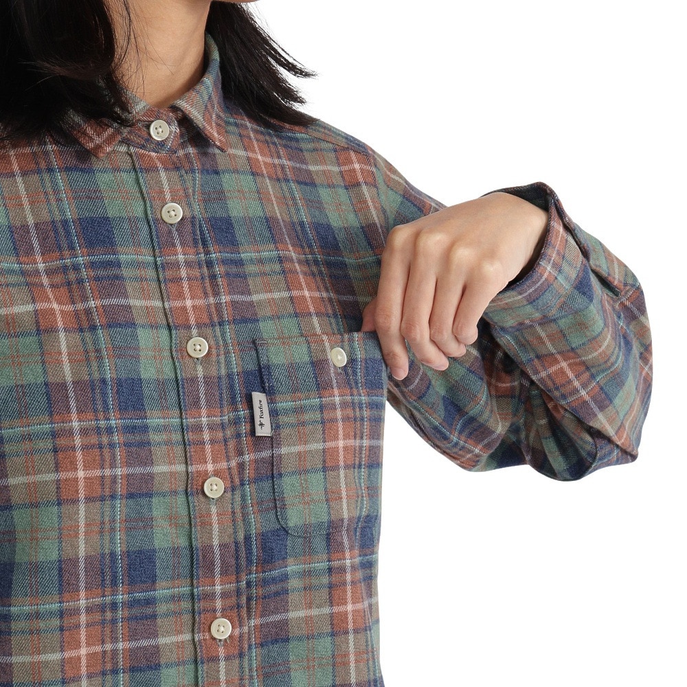 Foxfire（フォックスファイヤー）（レディース）長袖シャツ TSメランジチェックシャツ 8112577-246