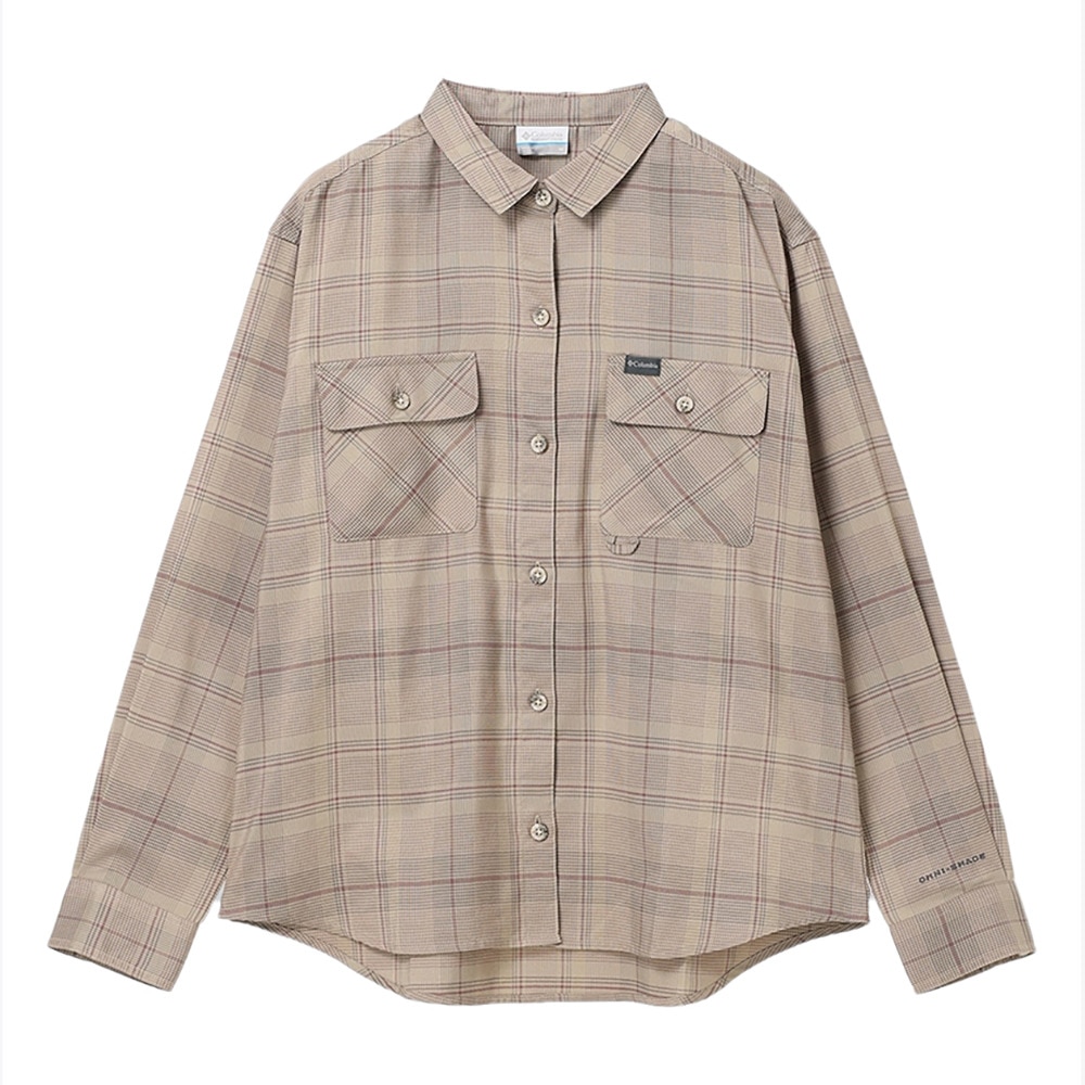 コロンビア（Columbia）（レディース）長袖 チェックシャツ フェリスマウンテン ロングスリーブシャツ PL1382 609 UVカット