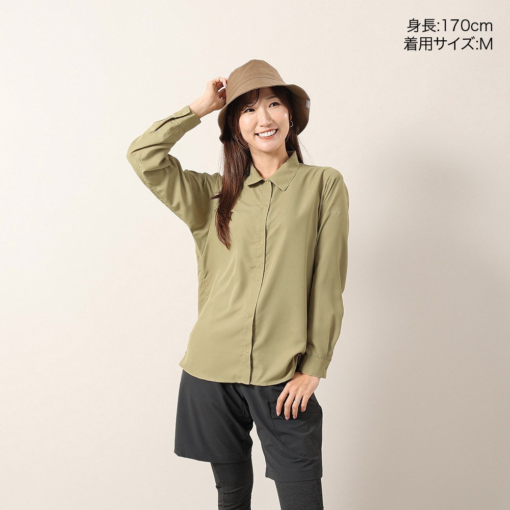 ロジャーエーガー（ROGEREGGER）（レディース）ULハイク 長袖シャツ RE26SHY5610058 TAN