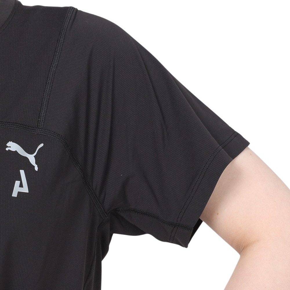 プーマ（PUMA）（レディース）接触冷感 ランニング シーズンズ COOLCELL トレイルランニング 半袖 Tシャツ 52323801 ブラック