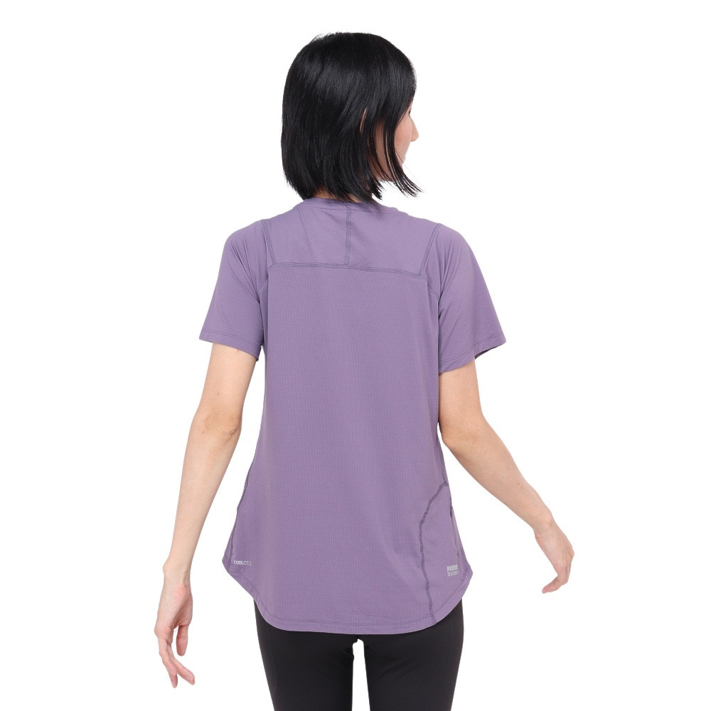 プーマ（PUMA）（レディース）接触冷感 ランニング シーズンズ COOLCELL トレイルランニング 半袖 Tシャツ 52323861 パープル