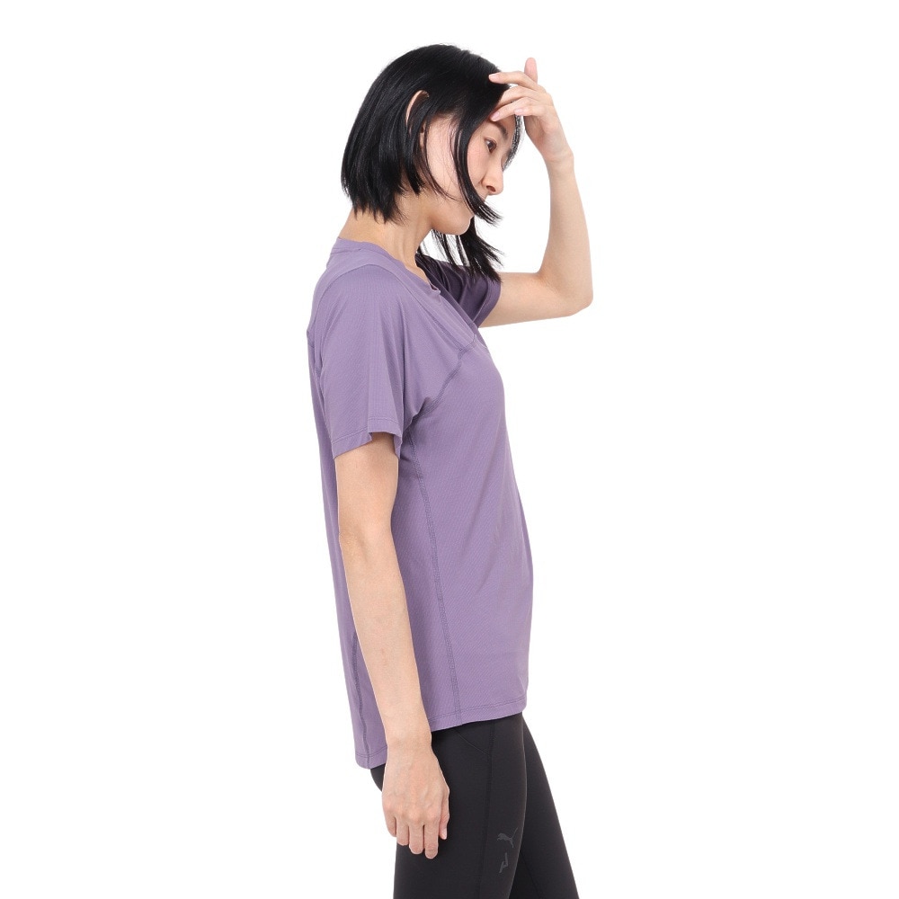 プーマ（PUMA）（レディース）接触冷感 ランニング シーズンズ COOLCELL トレイルランニング 半袖 Tシャツ 52323861 パープル