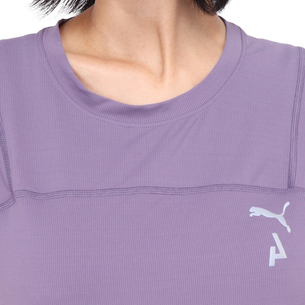 プーマ（PUMA）（レディース）接触冷感 ランニング シーズンズ COOLCELL トレイルランニング 半袖 Tシャツ 52323861 パープル