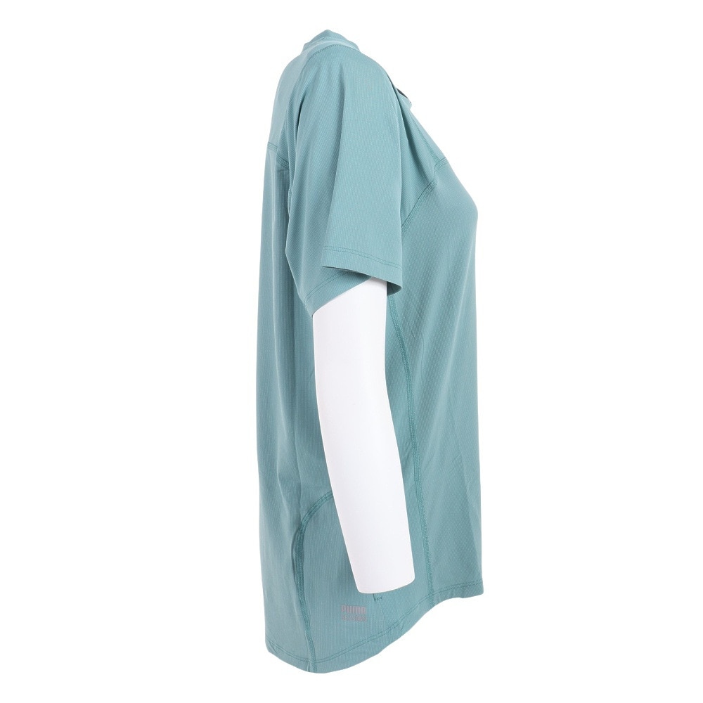 プーマ（PUMA）（レディース）接触冷感 ランニング シーズンズ COOLCELL トレイルランニング 半袖 Tシャツ 52323884 サックス