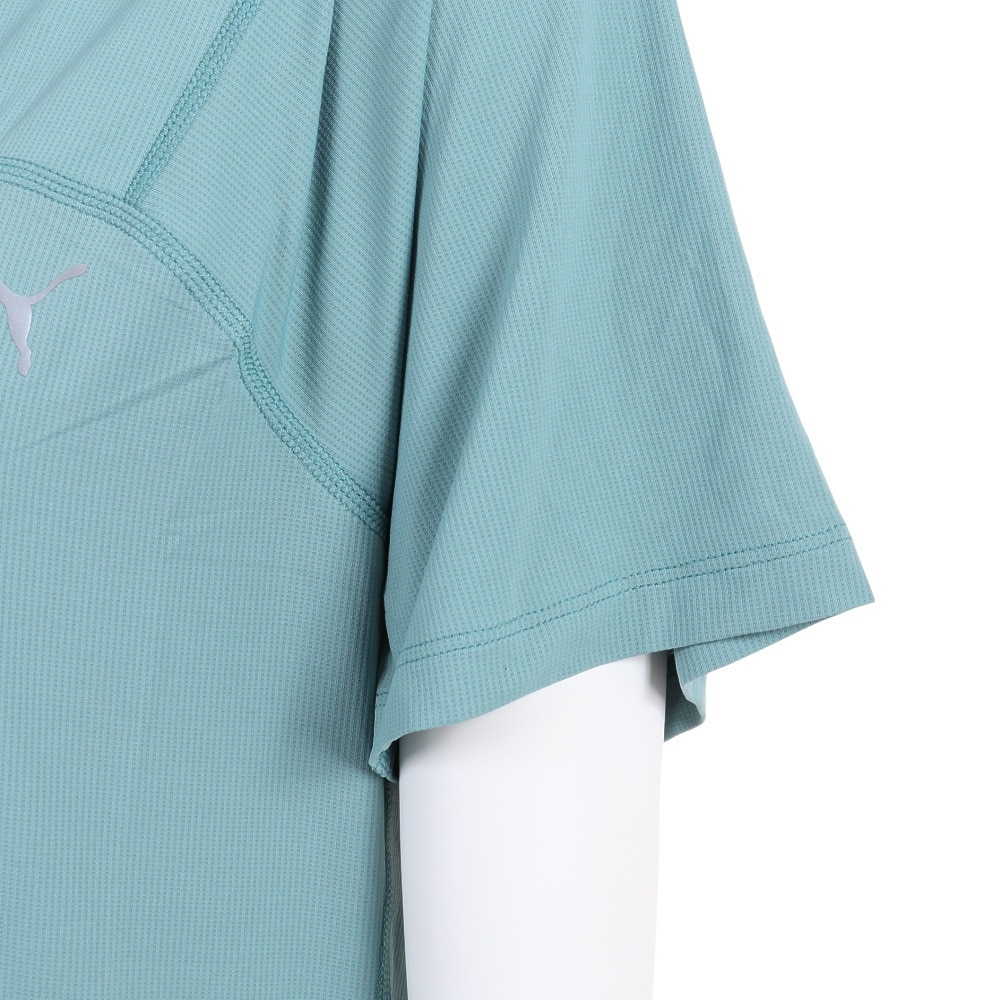 プーマ（PUMA）（レディース）接触冷感 ランニング シーズンズ COOLCELL トレイルランニング 半袖 Tシャツ 52323884 サックス