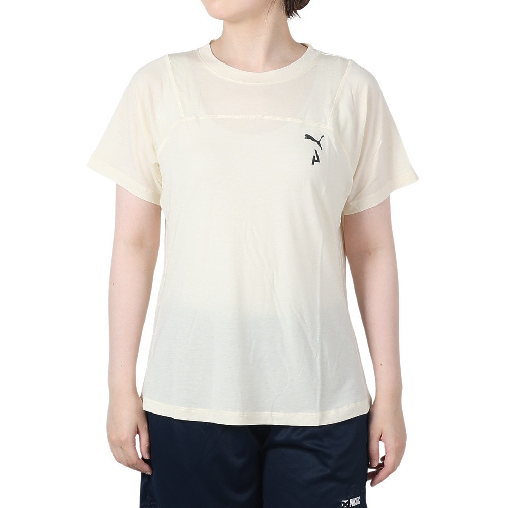 プーマ（PUMA）（レディース）半袖シャツ SEASONS ウール ショートスリーブTシャツ 52413065