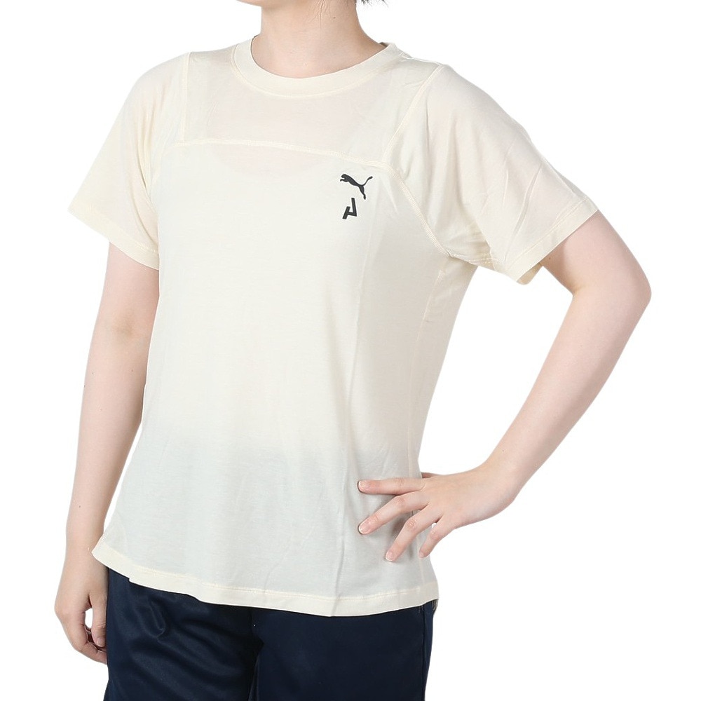 プーマ（PUMA）（レディース）半袖シャツ SEASONS ウール ショートスリーブTシャツ 52413065