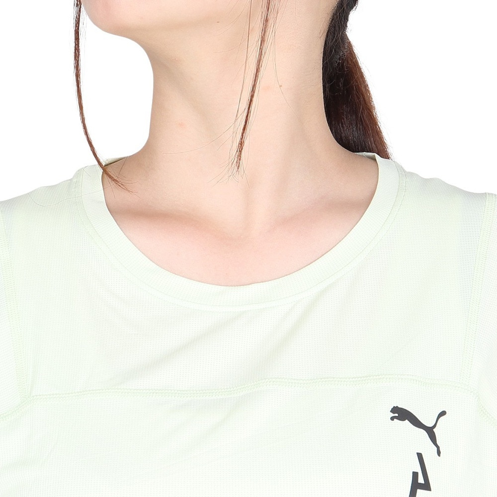 プーマ（PUMA）（レディース）接触冷感 軽量 半袖シャツ W SS クール セル トライル ティー 524912 35 ホワイト