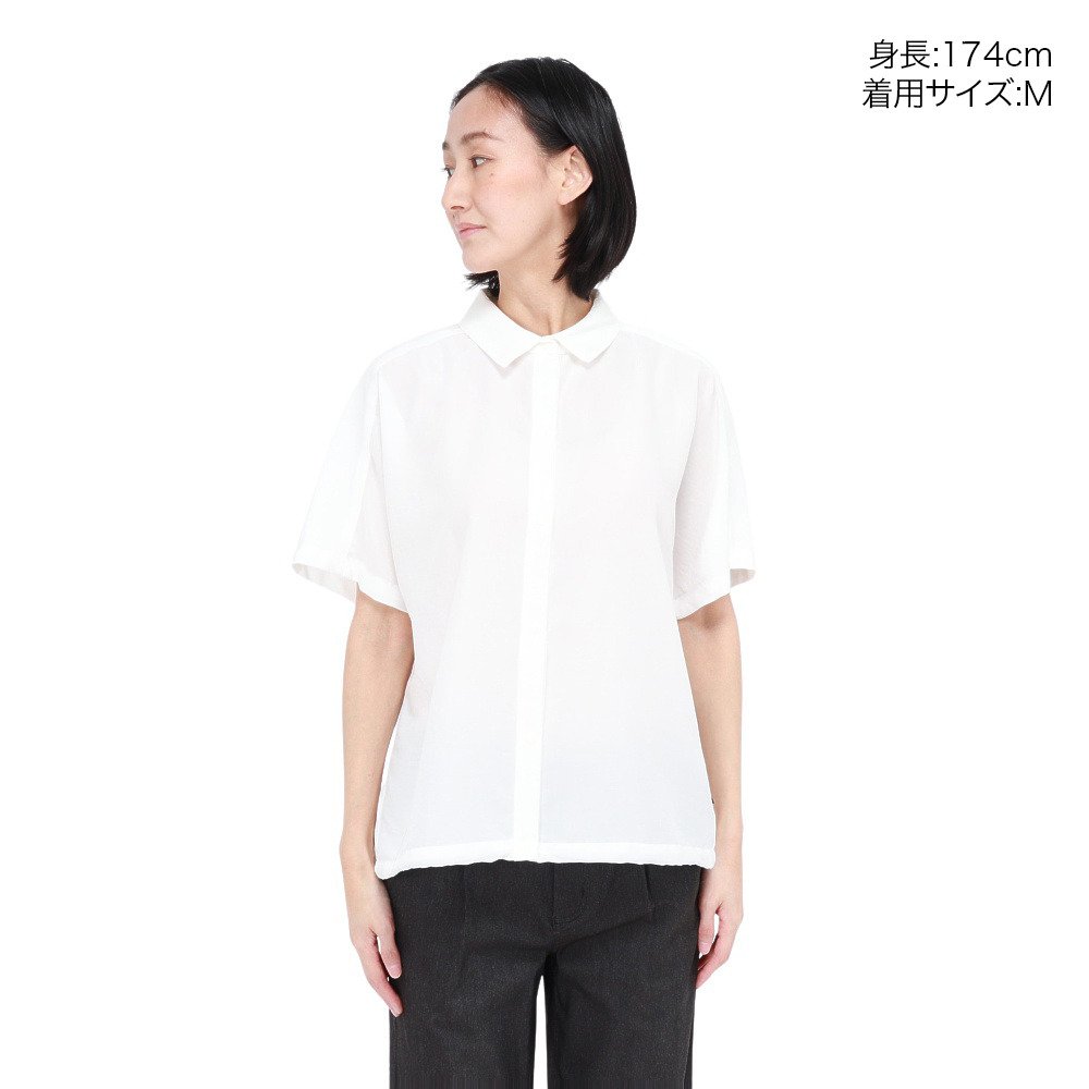 ホールアース（Whole Earth）（レディース）半袖シャツ フレンチスリーブシャツ WE2VDZ76 WHT