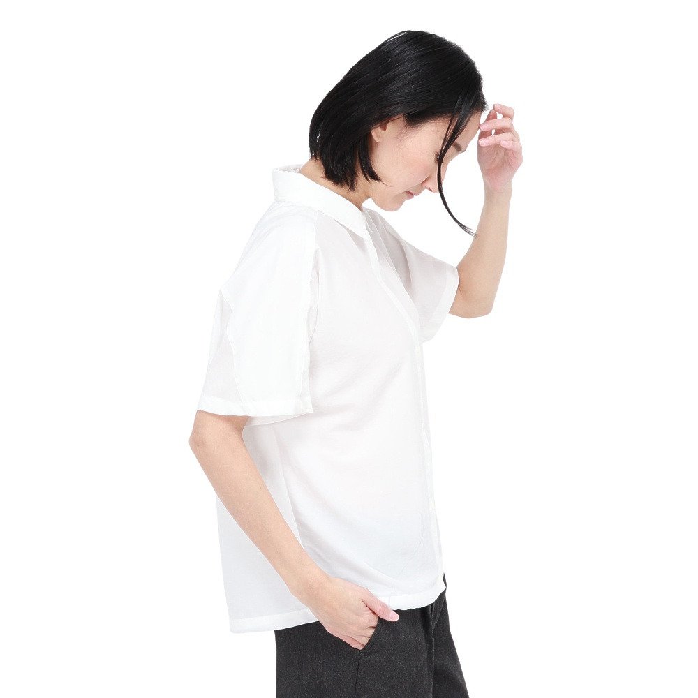 ホールアース（Whole Earth）（レディース）半袖シャツ フレンチスリーブシャツ WE2VDZ76 WHT