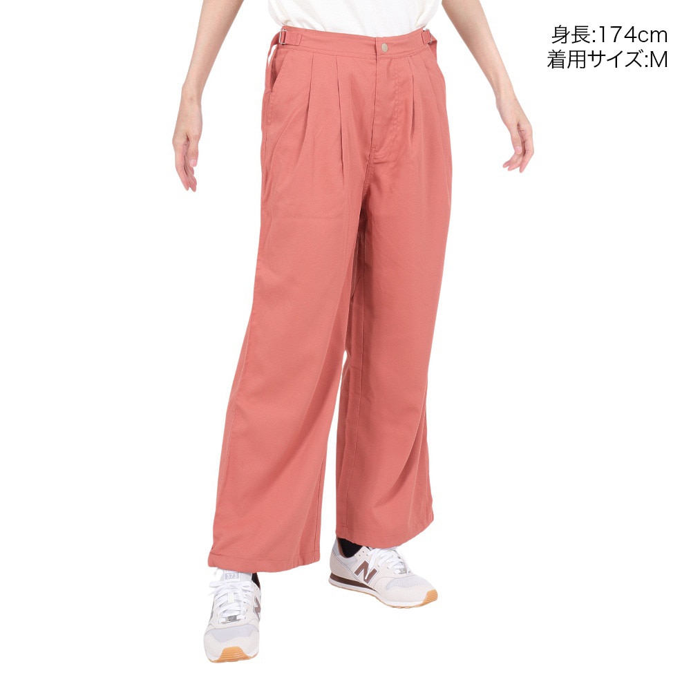 クリフメイヤー（KRIFF MAYER）（レディース）パンツ ボトム ミリタリー ワイドパンツ 2344404LX:45:ORANGE オレンジ カラーパンツ 速乾 軽量