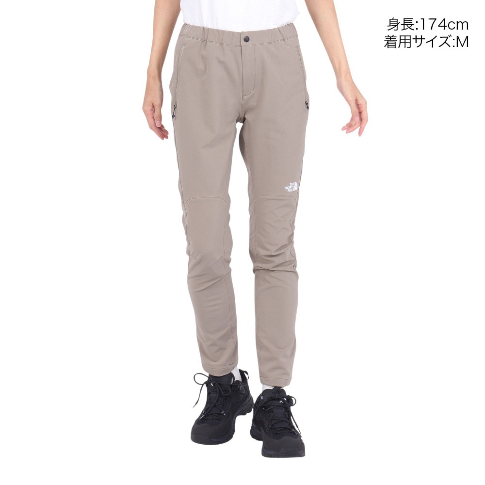ザ・ノース・フェイス（THE NORTH FACE）（レディース）パンツ ボトム ストレッチ アルパインライトパンツ NBW32402 CR ベージュ テーパードパンツ