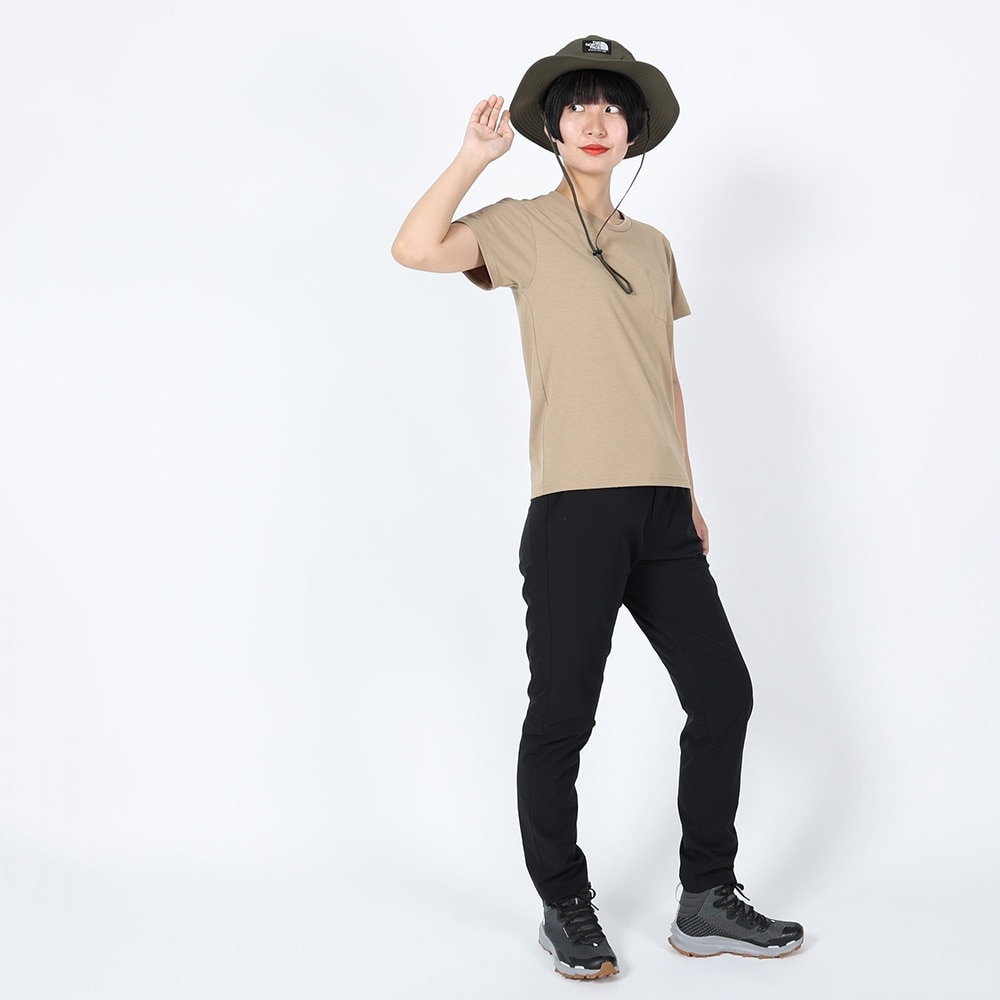 ザ・ノース・フェイス（THE NORTH FACE）（レディース）パンツ ボトム リッジライトパンツ NBW32311 K ブラック ウエスト調節 ストレッチ テーパードパンツ 