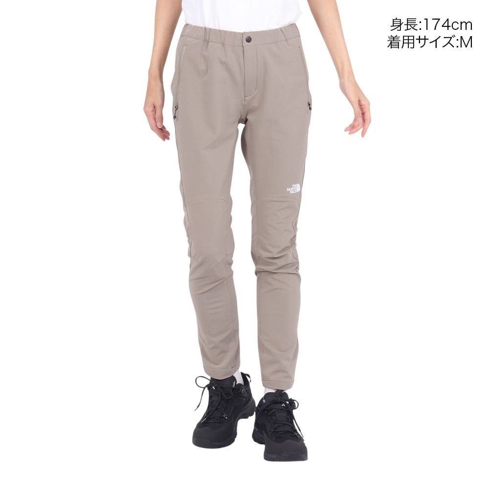 ザ・ノース・フェイス（THE NORTH FACE）（レディース）パンツ ボトム ストレッチ アルパインライトパンツ NBW32402 CR ベージュ テーパードパンツ