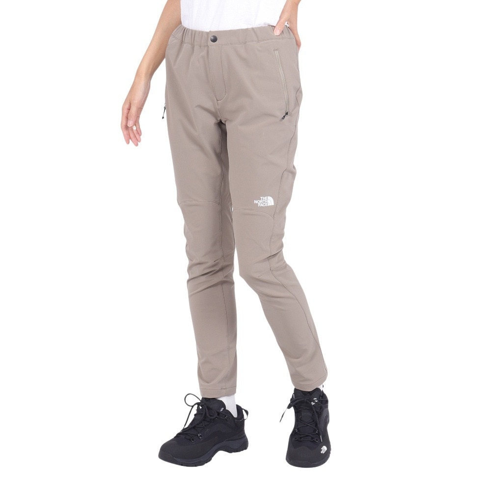 ザ・ノース・フェイス（THE NORTH FACE）（レディース）パンツ ボトム ストレッチ アルパインライトパンツ NBW32402 CR ベージュ テーパードパンツ