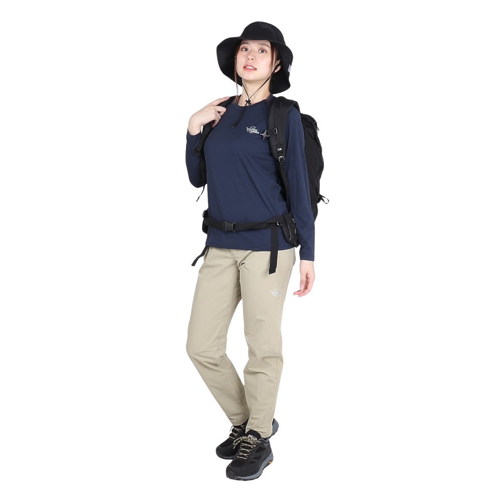 POLEWARDS（レディース）パンツ ボトム CORDURA ライト トレッキング パンツ PW2RHD14 LTAN ベージュ ストレッチ 耐久性