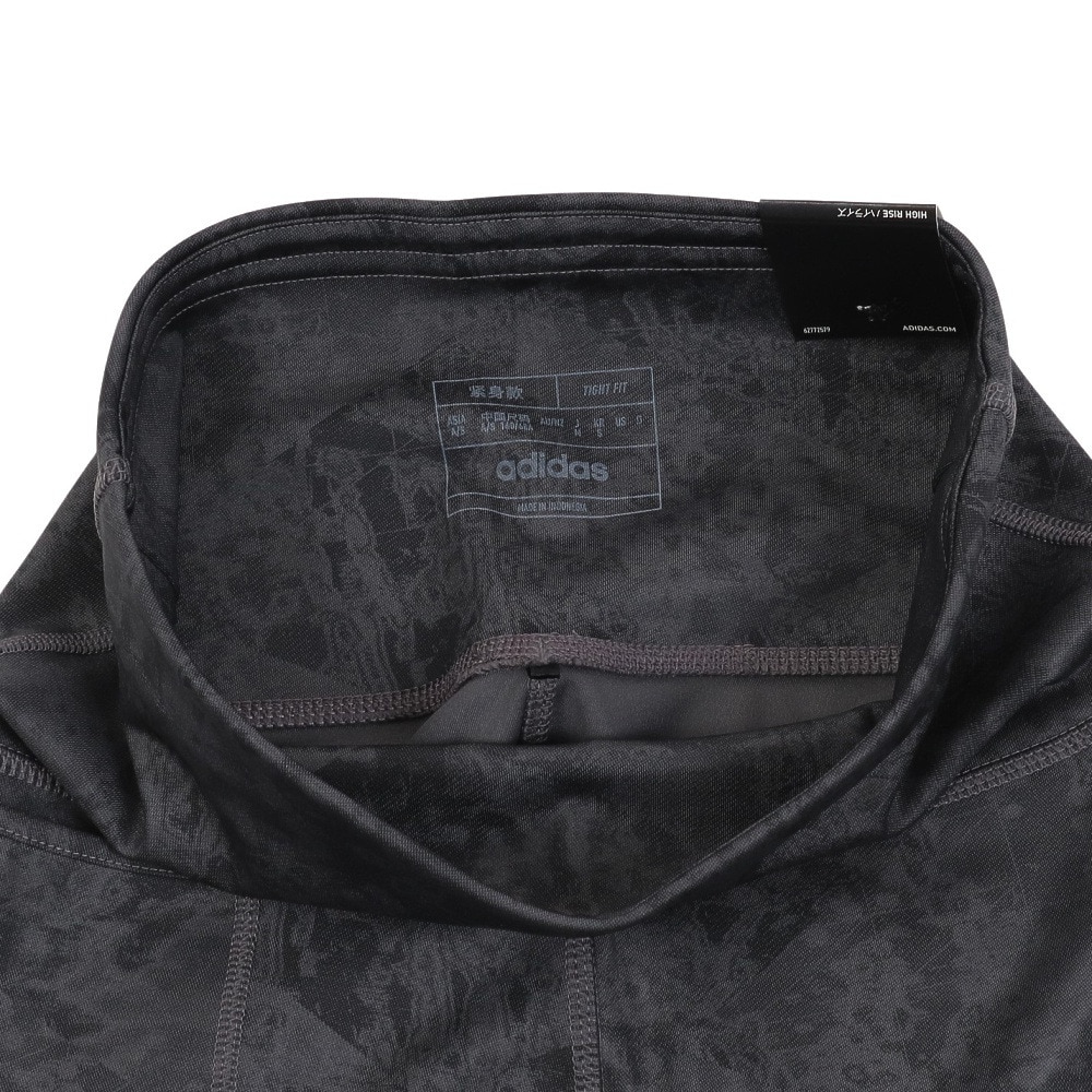 アディダス（adidas）（レディース）タイツ レギンス テレックス マルチ総柄プリントタイツ CQ057-HM4067 グレー リフレクター S M L LL