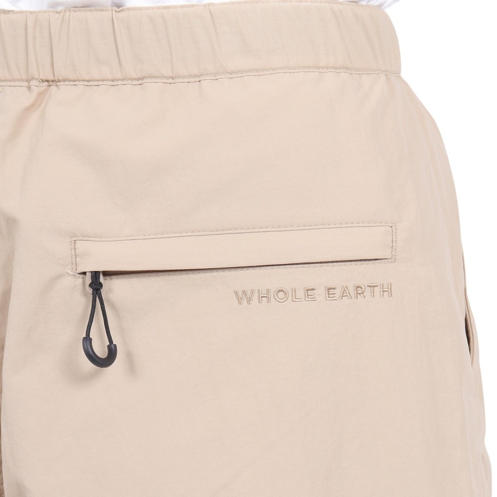 ホールアース（Whole Earth）（レディース）便利 ダブルカーゴ ポケット 撥水 ショート パンツ WE2RDZ29 BEG