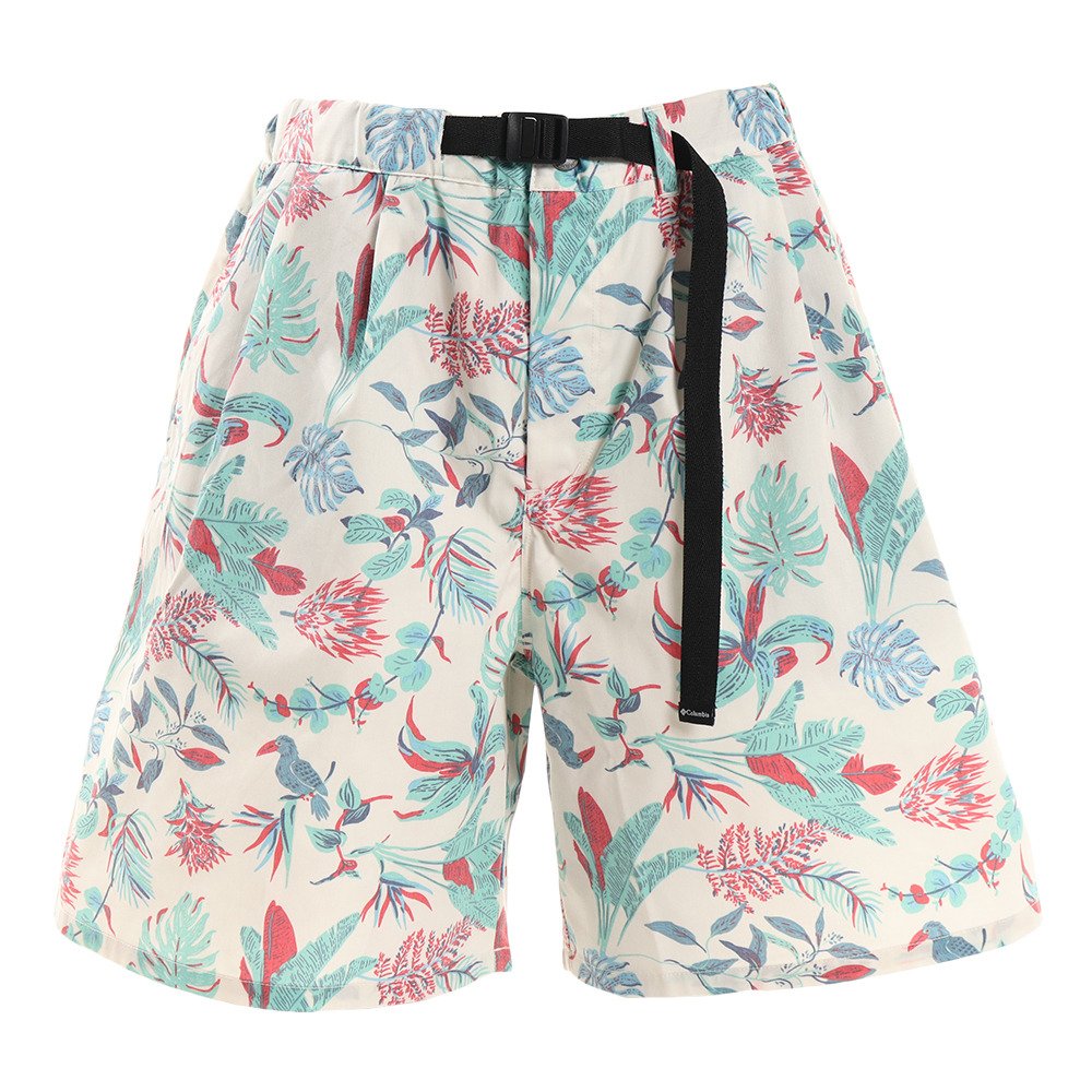 ショートパンツ モンローポイント ショーツ Pl0181 022 白 オフホワイト S M L ボタニカル 柄 おしゃれ Uvカット コロンビア エルブレス