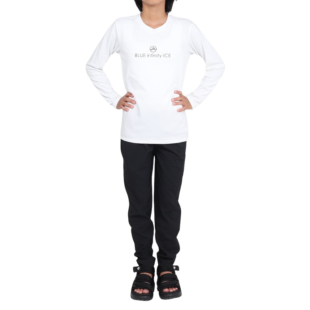 オンヨネ（ONYONE）（キッズ）ジュニア 長袖Tシャツ YADAKAINO ロゴTシャツ BIJ74101PA 100 ホワイト
