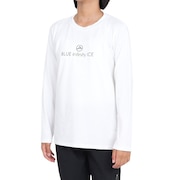 (キッズ)ジュニア 長袖Tシャツ YADAKAINO ロゴTシャツ BIJ74101PA 100 ホワイト