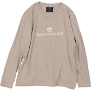(キッズ)ジュニア 長袖Tシャツ YADAKAINO ロゴTシャツ BIJ74101PA 186 ベージュ