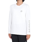 (キッズ)ジュニア 長袖Tシャツ ロンT YADAKAINO ロングスリーブ ロゴTシャツ BIJ74101PB 100 ホワイト